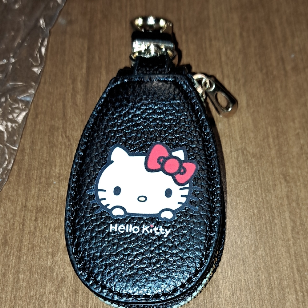 Hello Kitty Black and Red Keychain Holder